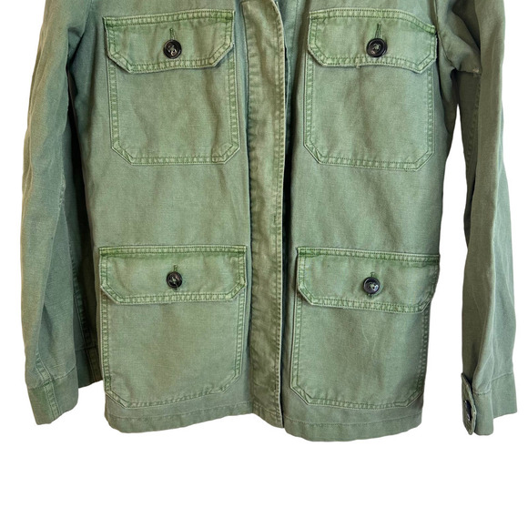 CLOSED Clothing Traveller's Joy Military Inspired Canvas Jacket SZ L - Picture 3 of 10